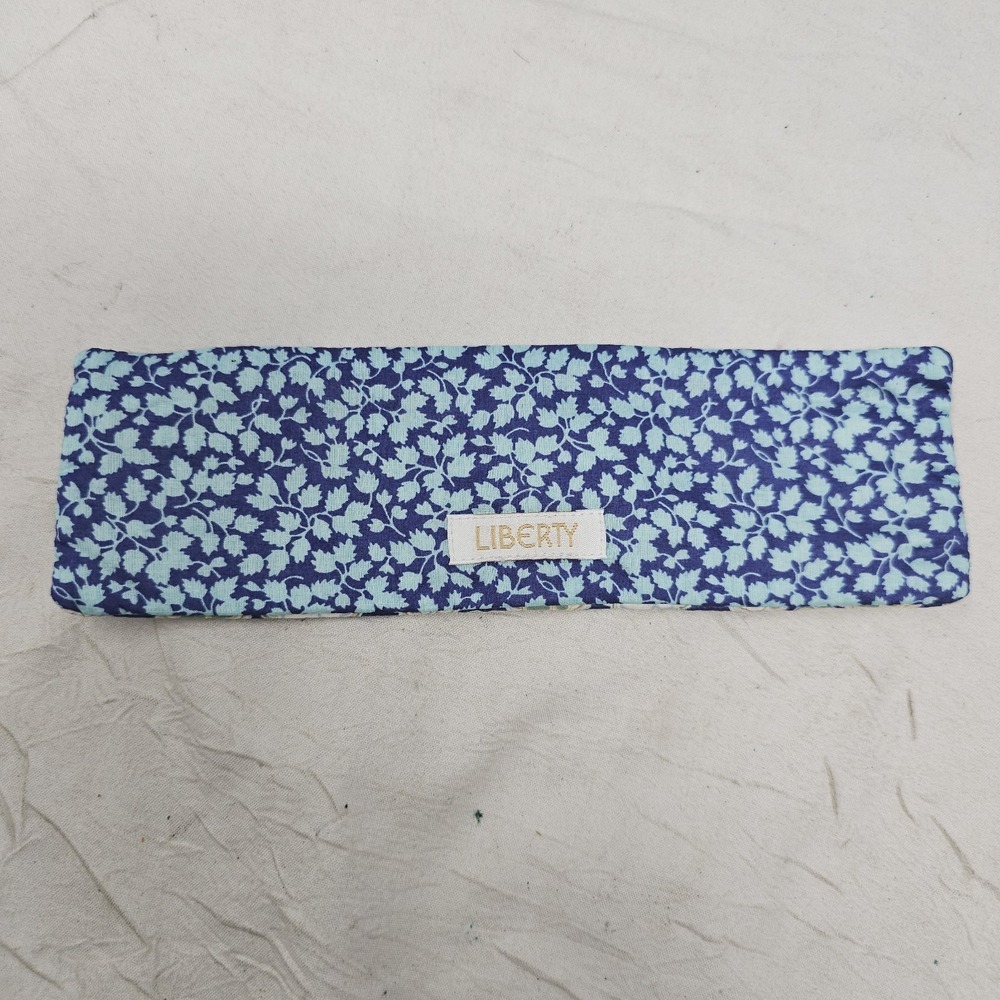 Liberty  Fabric Makeup Pen Sleeve Holder Blue Floral‎